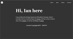 Desktop Screenshot of iandevlin.com