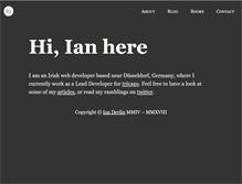 Tablet Screenshot of iandevlin.com